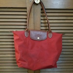 Red Longchamp Le Pliage (S)